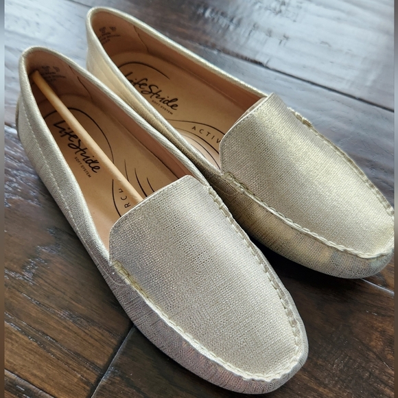 LifeStride Womens Traveler Platino Beige Loafers Size  11 W. New with box. - Picture 3 of 16